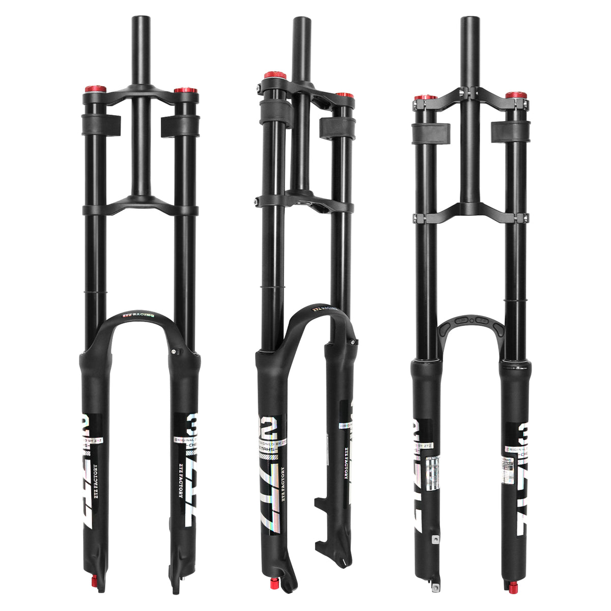 ZTZ 26/27.5/29 inch Mountain Bike Air Suspension Fork, Rebound Adjustment, 180mm Travel, QR 9x100mm, 1-1/8 Straight Steerer, Ultralight Double Shoulder Design Front Fork for XC/AM MTB