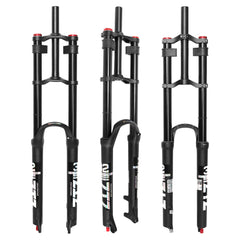 ZTZ 26/27.5/29 inch Mountain Bike Air Suspension Fork, Rebound Adjustment, 180mm Travel, QR 9x100mm, 1-1/8 Straight Steerer, Ultralight Double Shoulder Design Front Fork for XC/AM MTB