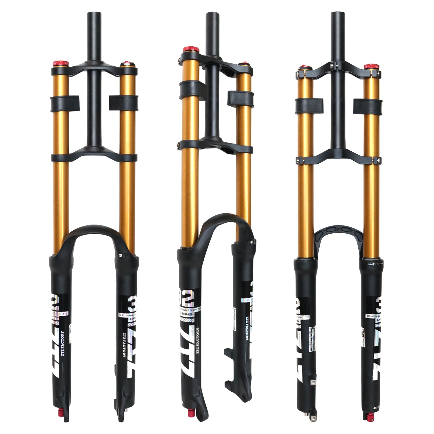 ZTZ 26/27.5/29 inch Mountain Bike Air Suspension Fork, Rebound Adjustment, 180mm Travel, QR 9x100mm, 1-1/8 Straight Steerer, Ultralight Double Shoulder Design Front Fork for XC/AM MTB