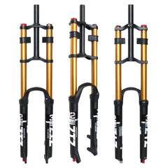 ZTZ 26/27.5/29 inch Mountain Bike Air Suspension Fork, Rebound Adjustment, 180mm Travel, QR 9x100mm, 1-1/8 Straight Steerer, Ultralight Double Shoulder Design Front Fork for XC/AM MTB