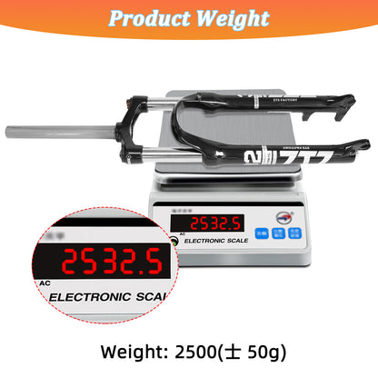 ZTZ XC Mountain Bike Suspension Fork 26/27.5/29" | 100mm Travel, 9mm QR, Straight Tube
