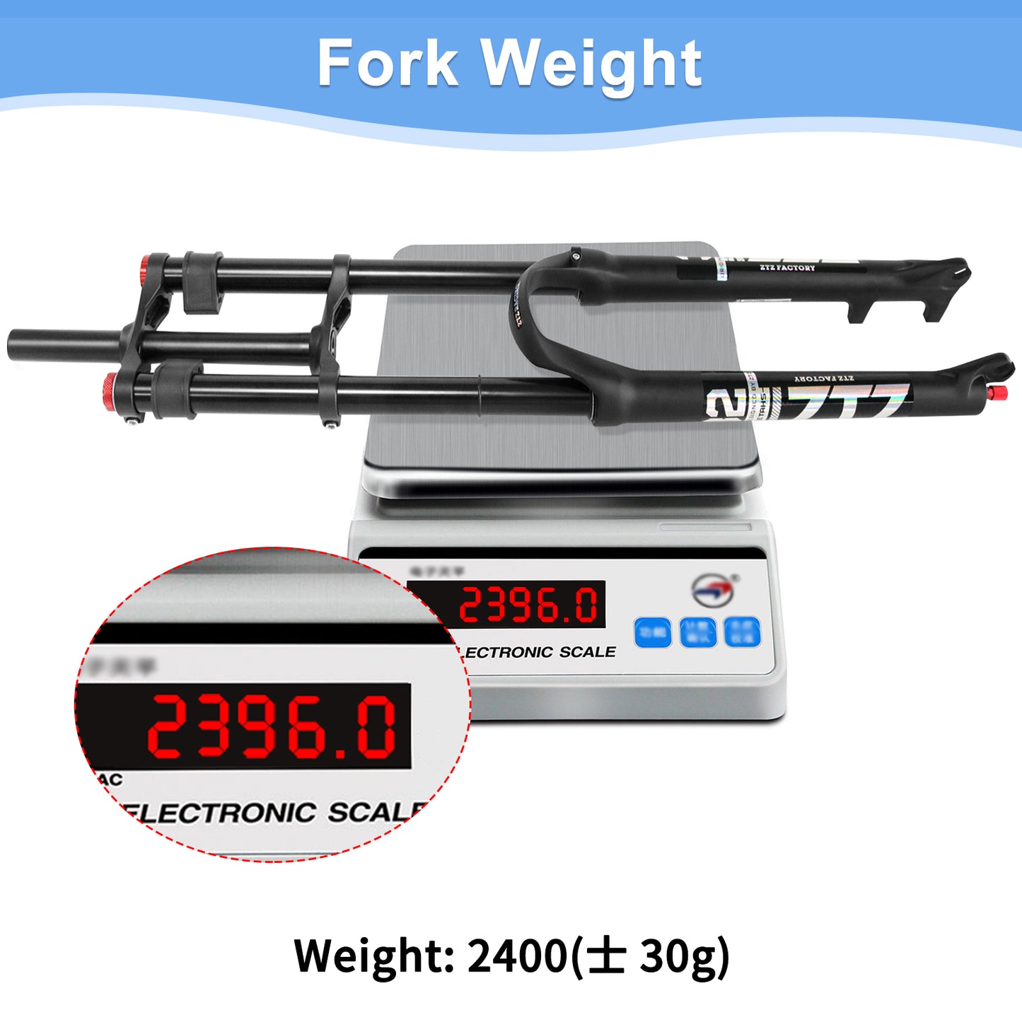 ZTZ 26/27.5/29 inch Mountain Bike Air Suspension Fork, Rebound Adjustment, 180mm Travel, QR 9x100mm, 1-1/8 Straight Steerer, Ultralight Double Shoulder Design Front Fork for XC/AM MTB