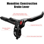 4-Piston Hydraulic Disc Brake Set for MTB, eBike & BMX - 850/1600mm
