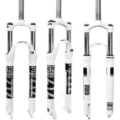 ZTZ XC Mountain Bike Suspension Fork 26/27.5/29" | 100mm Travel, 9mm QR, Straight Tube