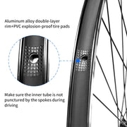 ZTZ 26"/27.5"/29" MTB Wheelset – Aluminum Alloy 32H QR Disc Brake Wheels, 7–12 Speed Compatible