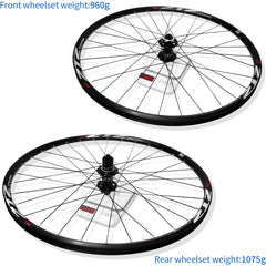ZTZ 26"/27.5"/29" MTB Wheelset – Aluminum Alloy 32H QR Disc Brake Wheels, 7–12 Speed Compatible