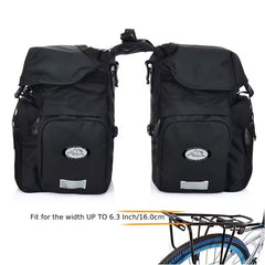ZTZ 50L Waterproof Bike Panniers – 900D Nylon Rear Rack Bags with Rain Cover