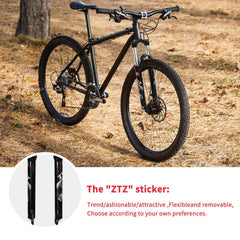 ZTZ 26/27.5/29 Inch MTB Suspension Fork, 120mm Travel, 28.6mm Straight Steerer QR 9mm, 100mm Spacing Hub, Crown Lockout Aluminum Alloy Shock Absorber XC Mountain Bike Front Fork