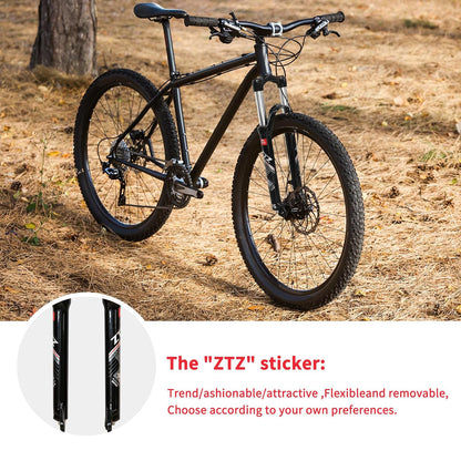 ZTZ 26/27.5/29 Inch MTB Suspension Fork, Travel 120mm, 28.6mm Straight Tube QR 9mm, 100mm Spacing Hub, Crown Lockout Aluminum Alloy Shock Absorber XC Mountain Bike Front Fork
