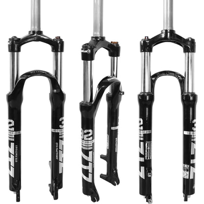 ZTZ XC Mountain Bike Suspension Fork 26/27.5/29" | 100mm Travel, 9mm QR, Straight Tube