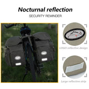 ZTZ 50L Waterproof Bike Panniers – 900D Nylon Rear Rack Bags with Rain Cover