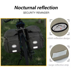 ZTZ 50L Waterproof Bike Panniers – 900D Nylon Rear Rack Bags with Rain Cover
